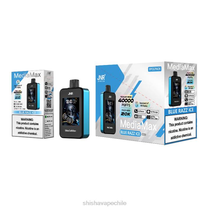 JNR MediaMax bocanada de 40k - JNR vape review hielo azul 2R8Z21