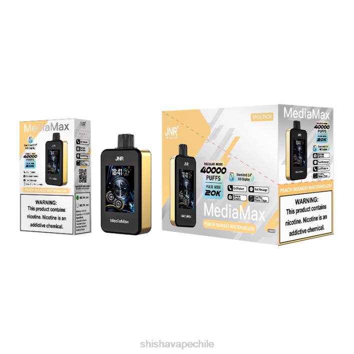 JNR MediaMax bocanada de 40k - JNR vape shop sandia mango durazno 2R8Z15