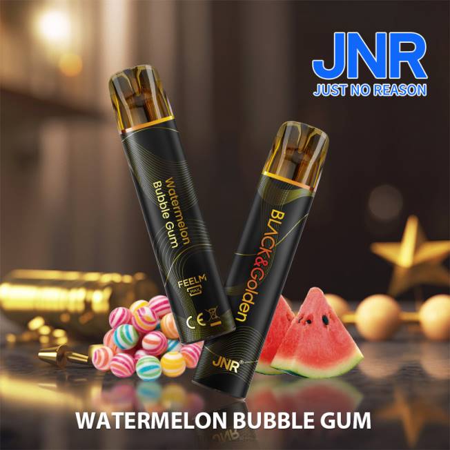 JNR vape flavours - jnr negro y dorado chicle de sandía R008T287