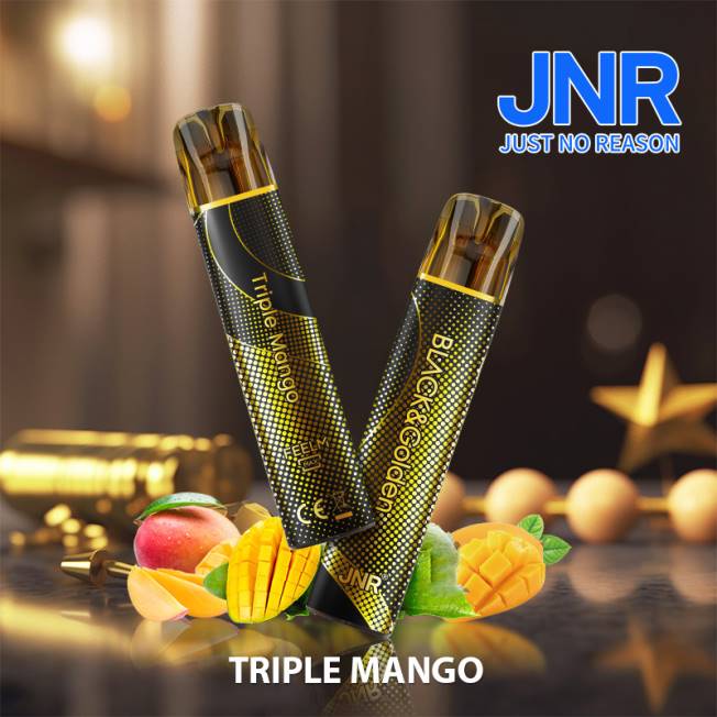 JNR vape shop - jnr negro y dorado mango triple R008T285