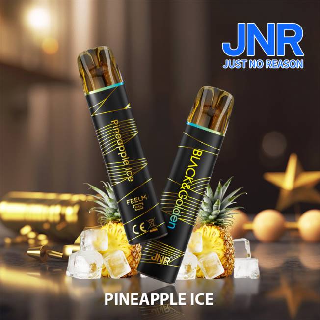 JNR vapes factory - jnr negro y dorado hielo de piña R008T280