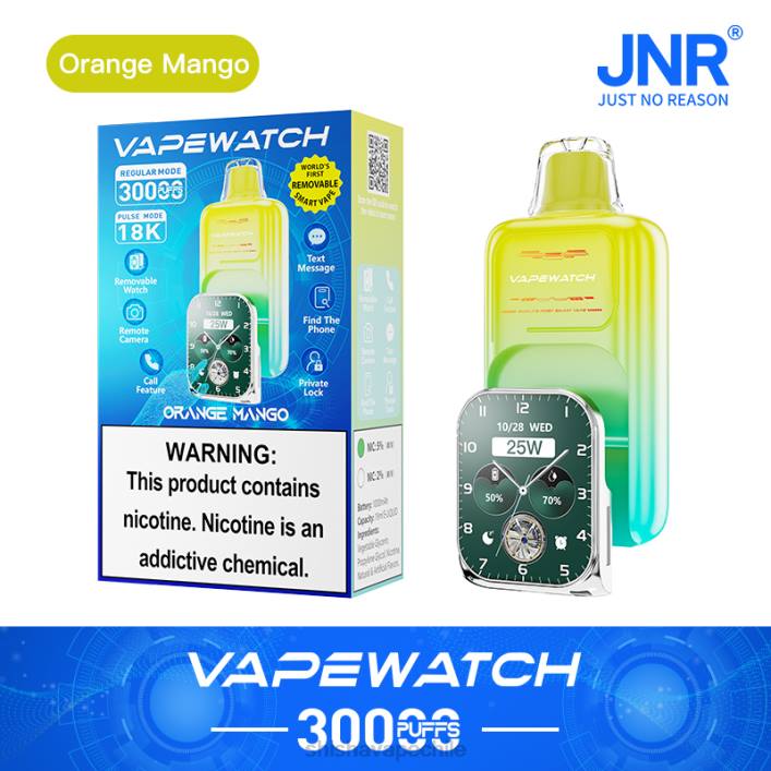 JNR reloj vapeador - JNR vape Chile mango naranja 2R8Z2