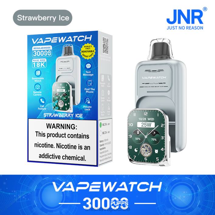 JNR reloj vapeador - JNR vape hielo de fresa 2R8Z10